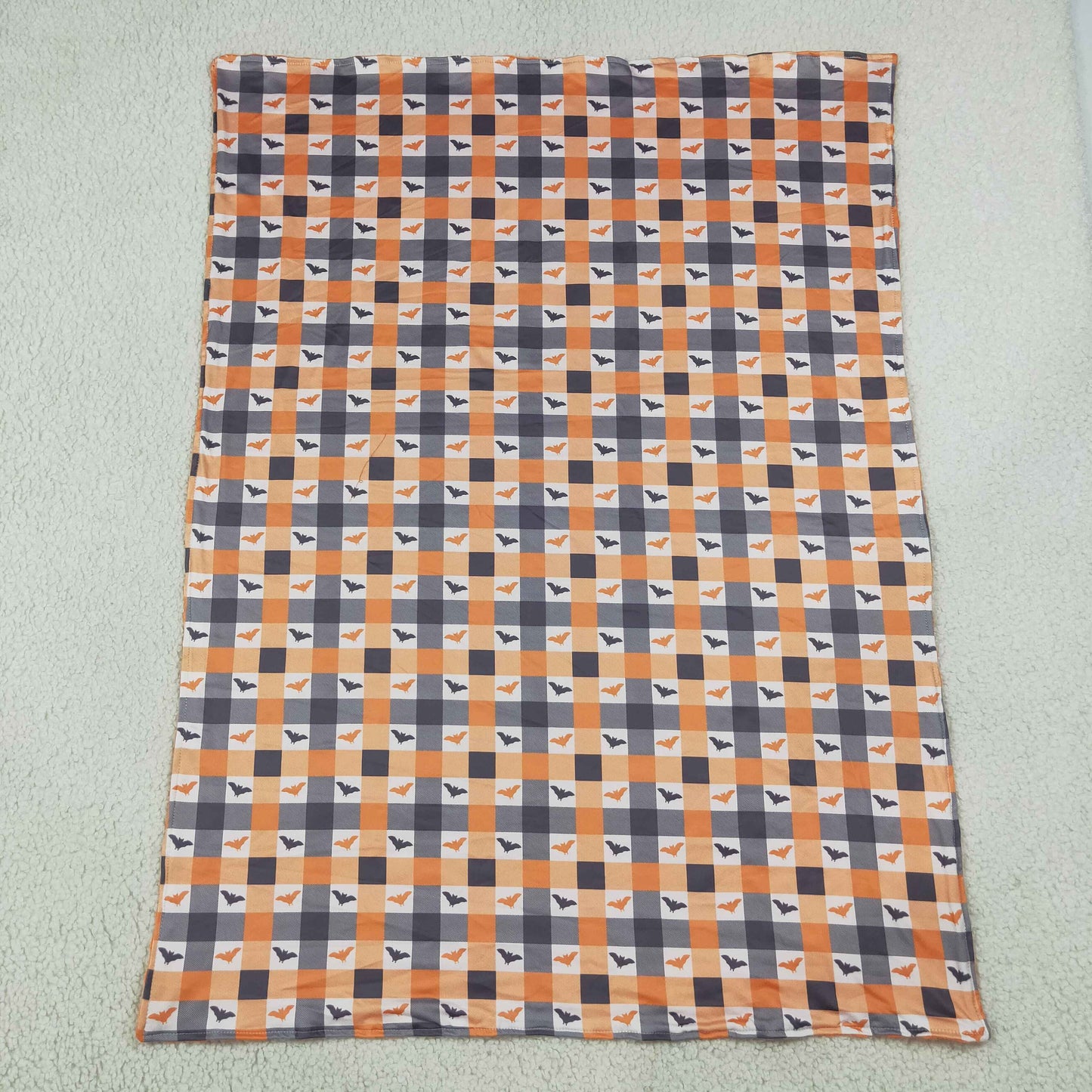 NEW RTS NO MOQ Blankets BL0264 Baby Kids Flowers Bats Checked Halloweens Print Blankets