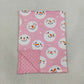 NEW RTS NO MOQ Blankets BL0266 Baby Kids Pink Snowmen Christmas Holiday Blanket