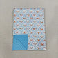 NEW RTS NO MOQ Blankets BL0267 Baby Girls Blue Snowmen Checked Christmas Blankets