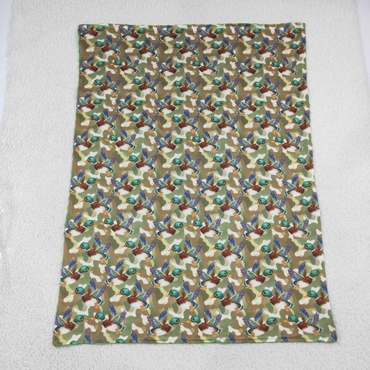NEW RTS NO MOQ Blankets BL0286 Baby Boys Mallard Ducks Camouflage Hunting Minky Blankets