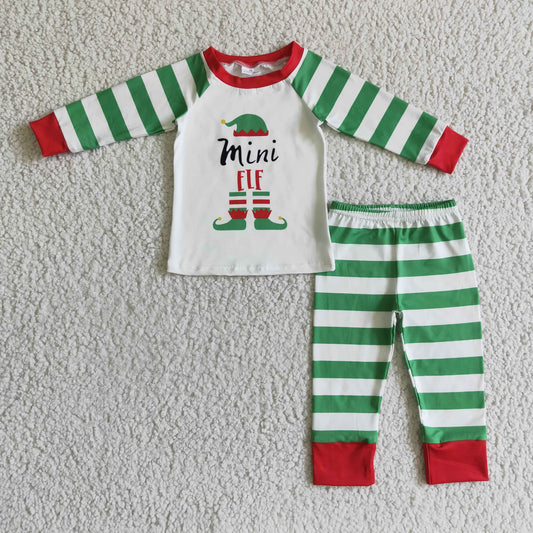 Boys mini ELF long sleeve and long pants suit