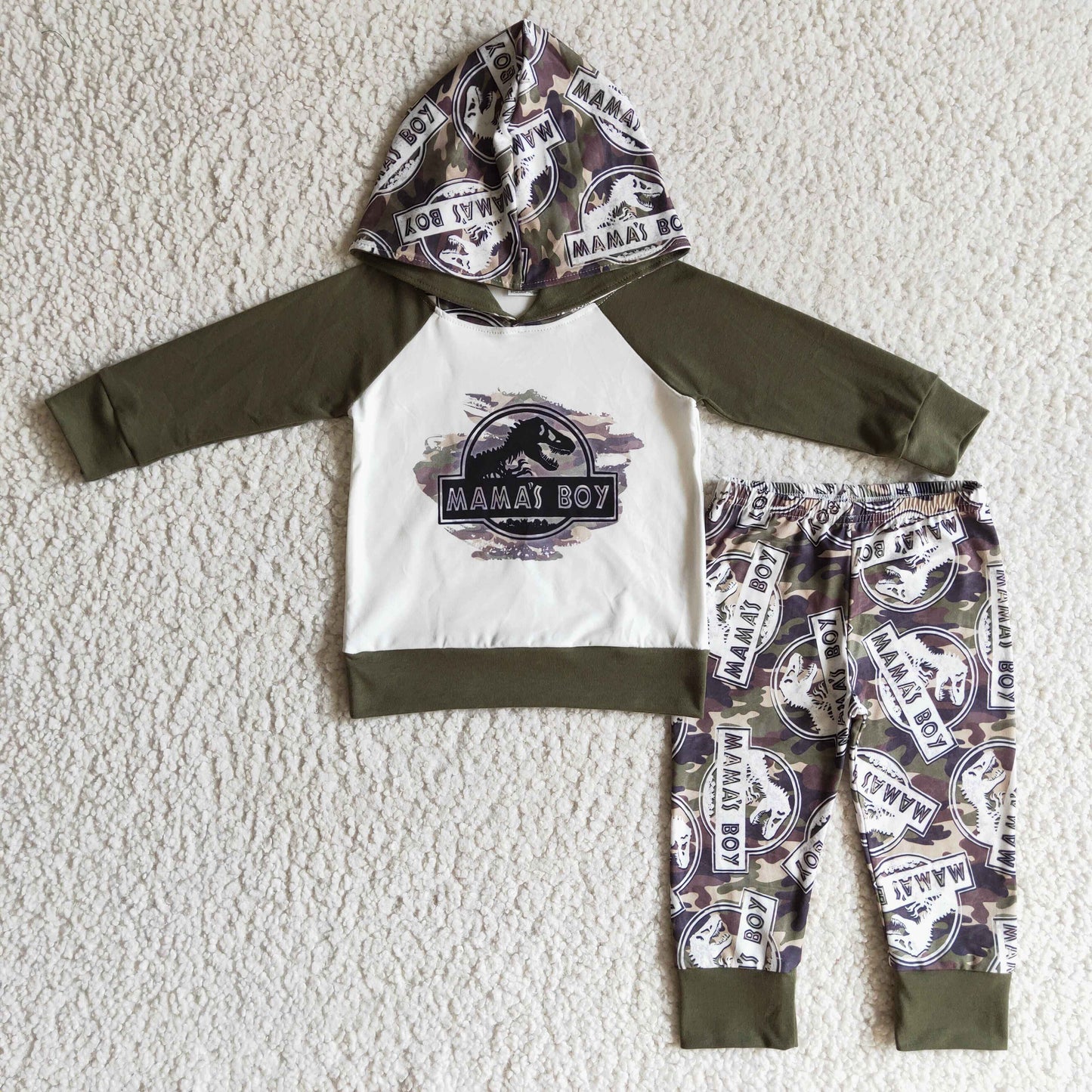 BLP0078 Boys MAMAS BOY hooded long-sleeved trousers suit