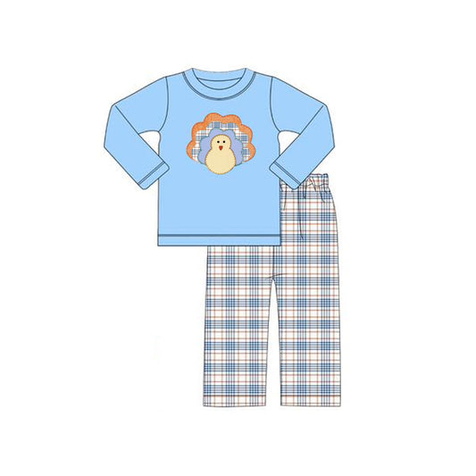 5.28BLP1079 Blue Turkey Boys Suit