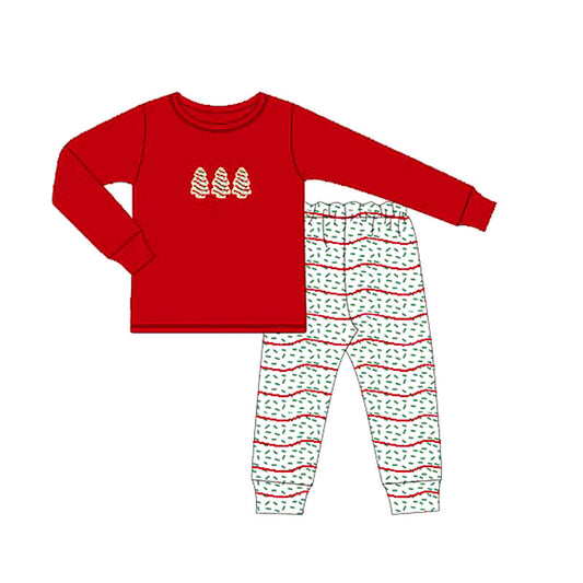 5.28BLP1081 Christmas Tree Boy Stripe Set