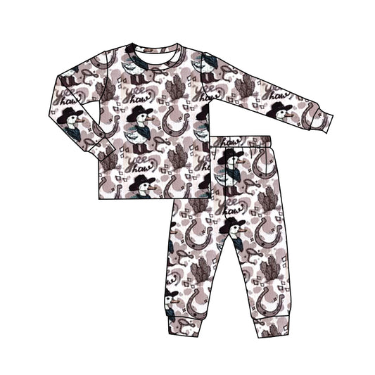6.10BLP1108 Cartoon duck long-sleeved suit