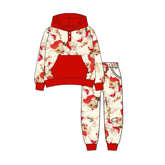 6.10BLP1112 Santa Claus hooded long-sleeved suit