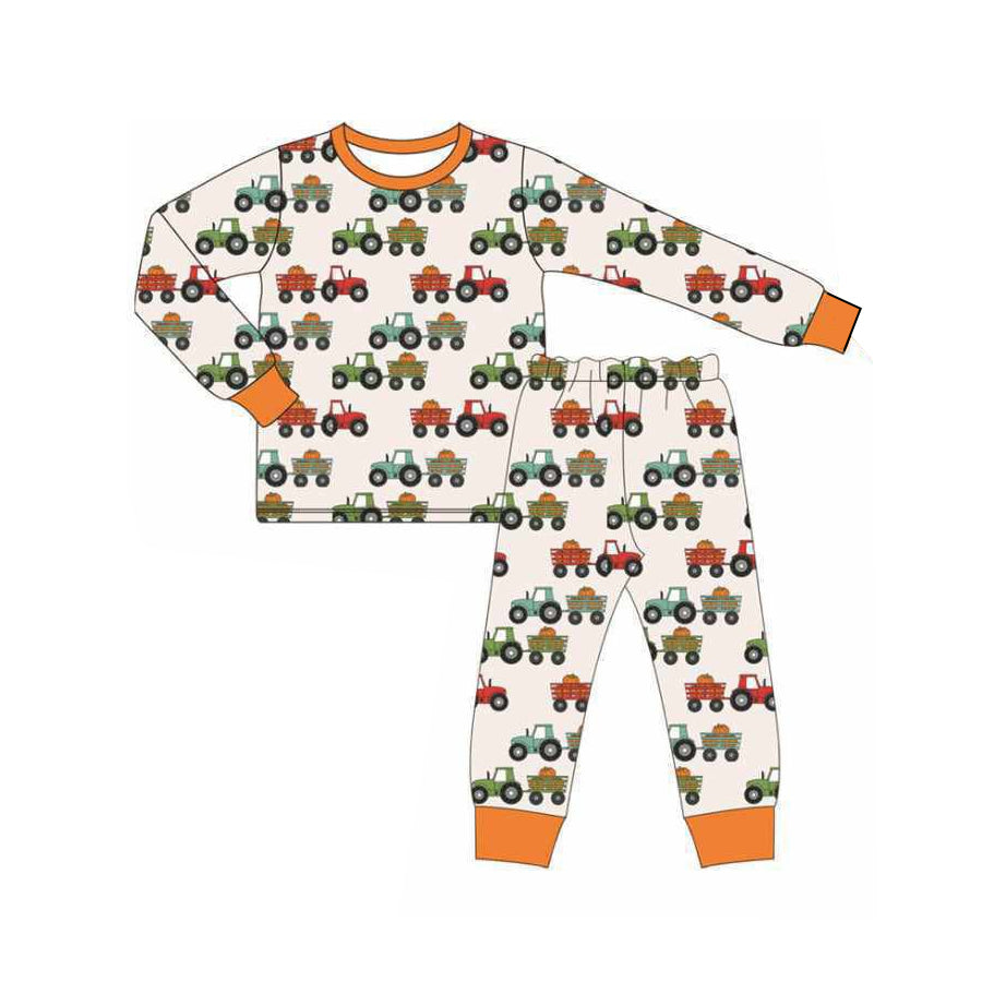 6.13BLP1116 Orange Trucker Long Sleeve Suit