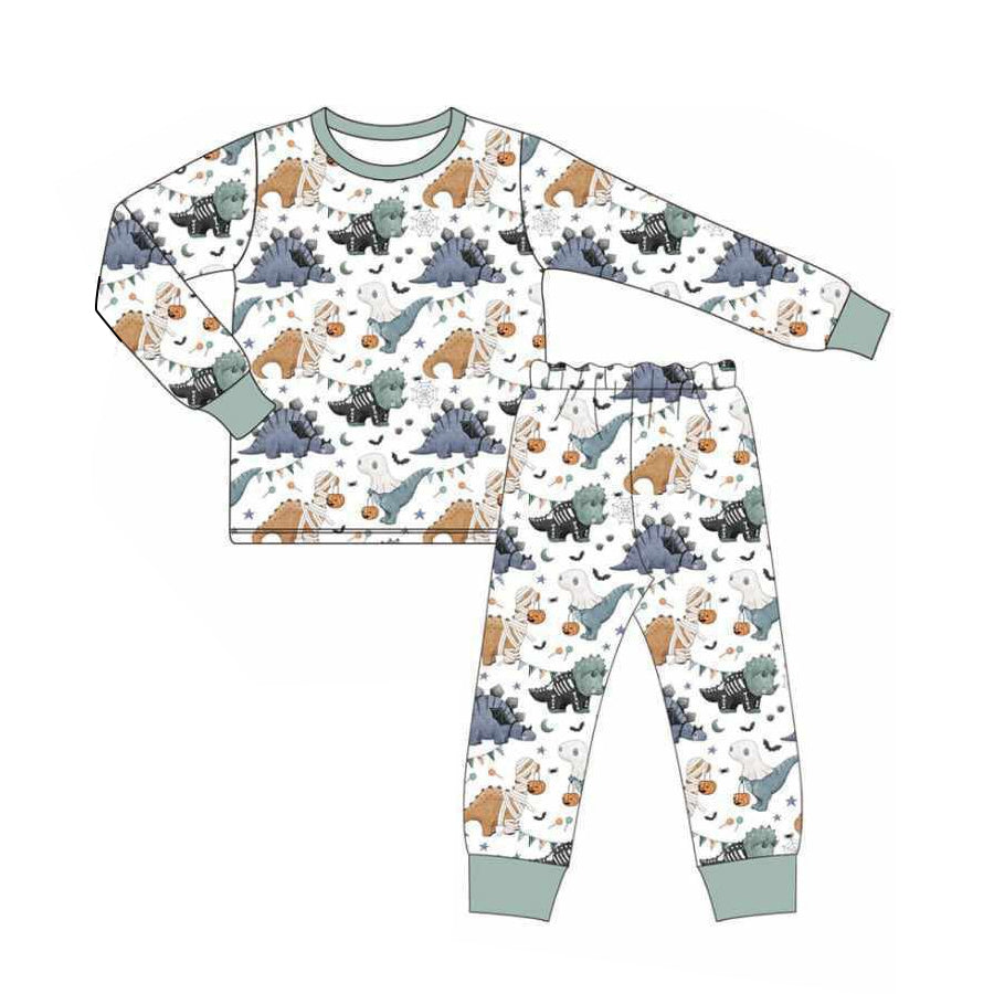 6.13BLP1117 Dinosaur long sleeve suit