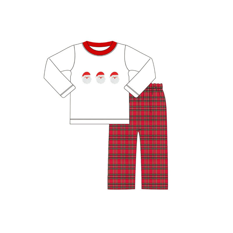 6.13BLP1132 Santa Claus plaid long-sleeved suit