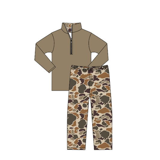 6.14BLP1135 Camouflage Brown Suit