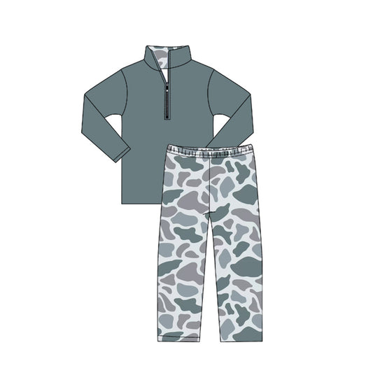 6.14BLP1140 Camouflage Cyan Suit
