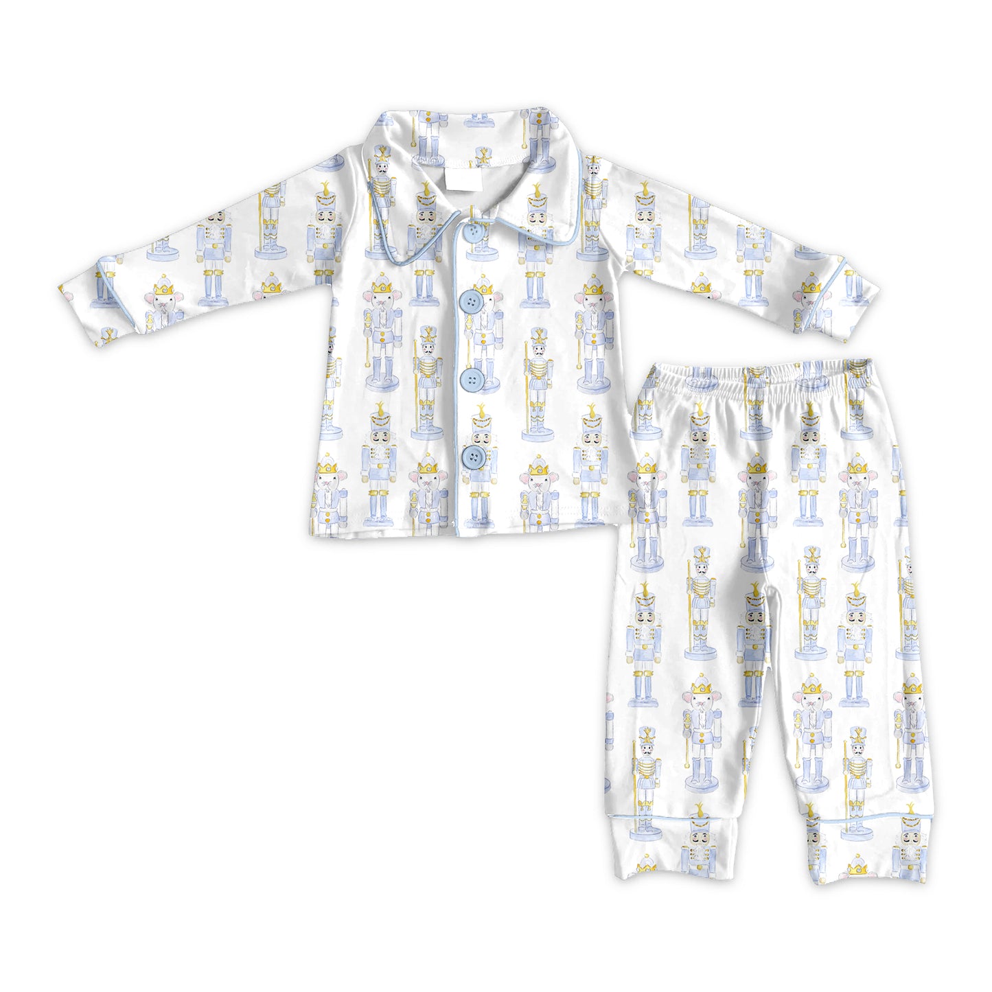 6.16BLP1143 Cartoon Girls Long Sleeve Pajamas