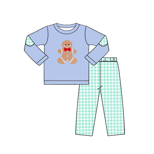 6.17BLP1144 Gingerbread Boy Blue Set