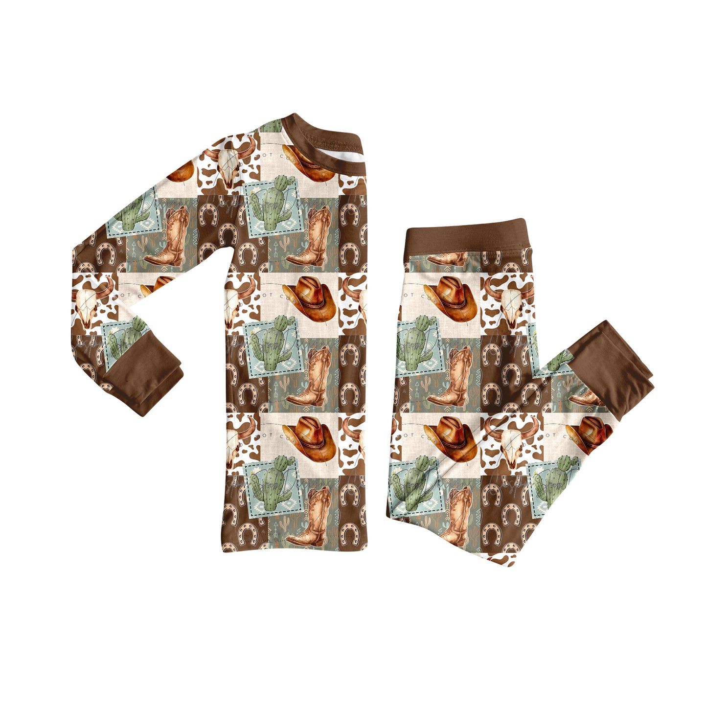 6.26BLP1152 Boots Cactus Long Sleeve Suit