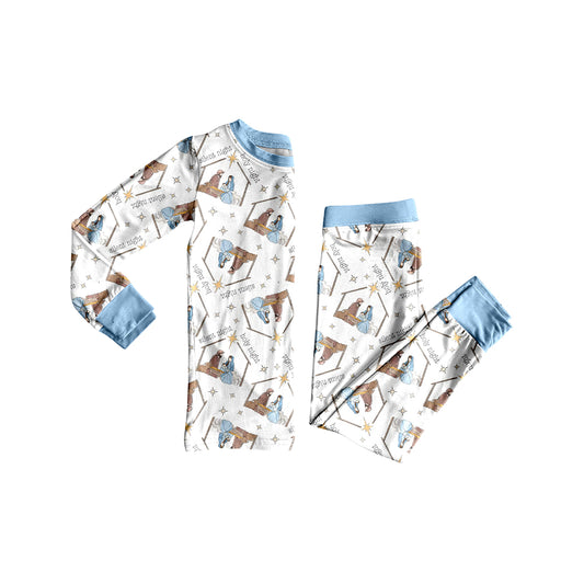 7.17BLP1170 Star Boys Pajamas Long Sleeve Children's Clothing