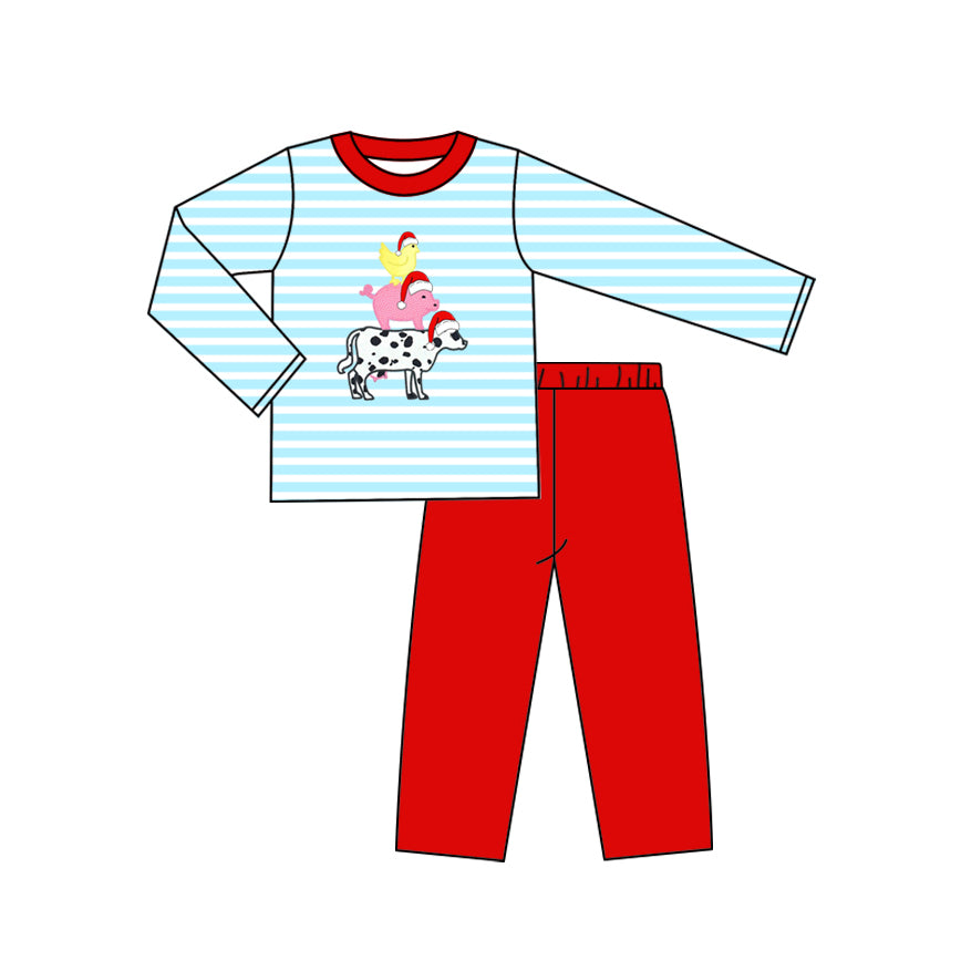 7.17BLP1172 Cow Long Sleeve Boys Suit