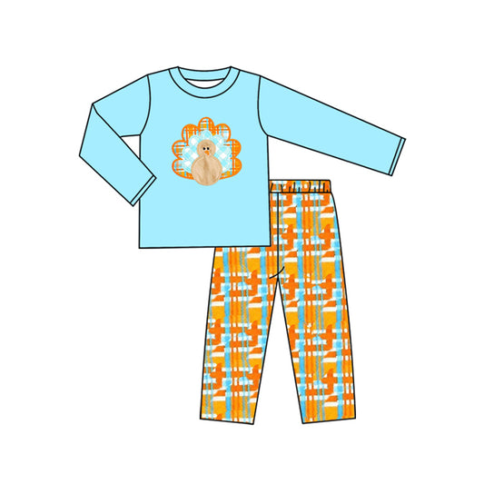 7.29BLP1182 Blue Turkey Set