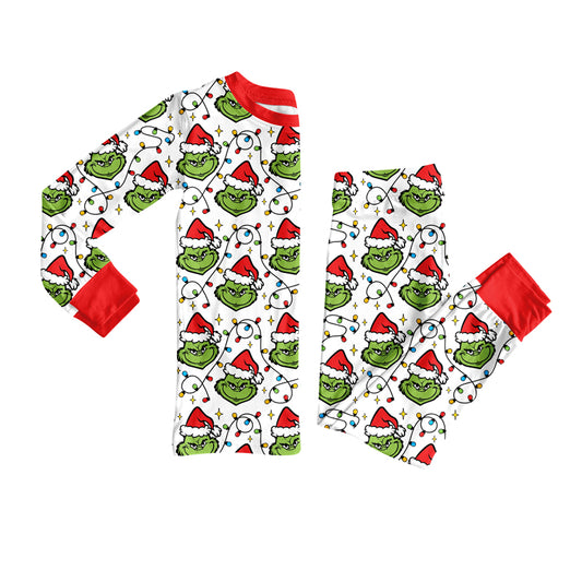 X822BLP1225 Cartoon Christmas Pajama Set