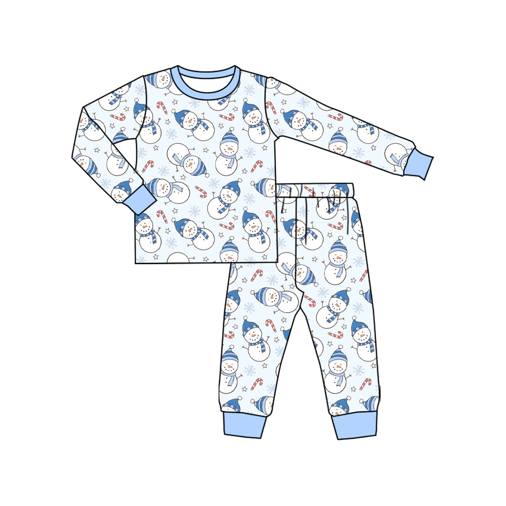 X823 BLP1226 Snowman Blue Set