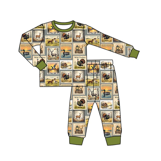 X820 BLP1233 Cartoon Boy Green Suit