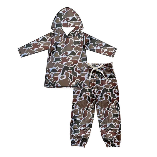 X913 BLP1240 Camouflage Boys' Hooded Suit
