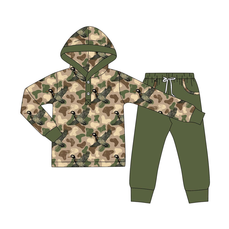 X826 BLP1250 camouflage duck hooded suit