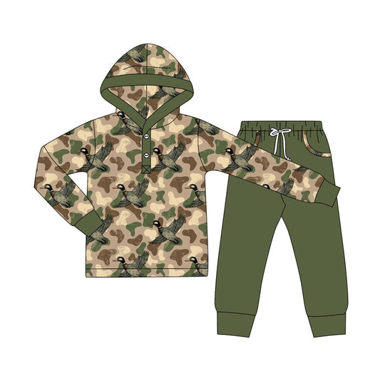 X826 BLP1250 camouflage duck hooded suit