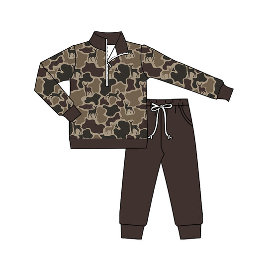 X905 BLP1270 camouflage zipper suit