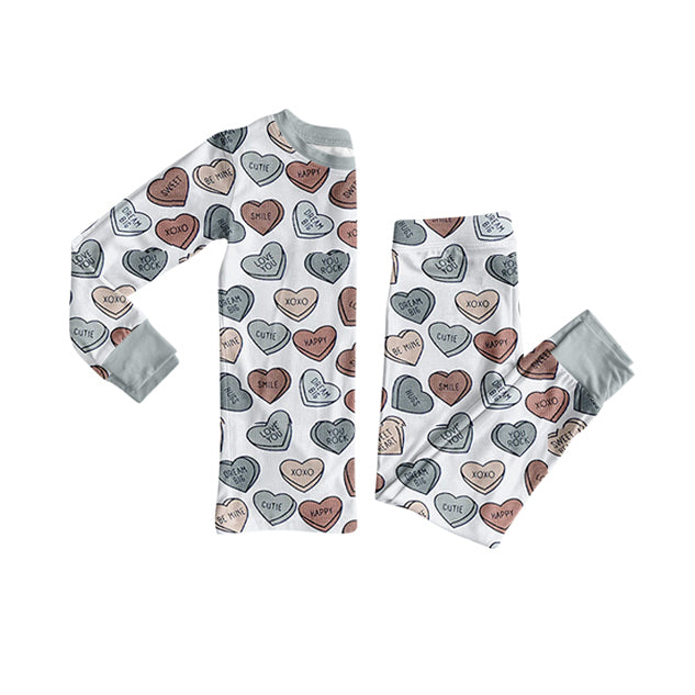 X924 BLP1305 Heart Letter Pajama Set