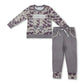 RTS NO MOQ Sibling Baby Boys Embroidery Mama's Boy Camo Top Pockets Pants Clothes Sets