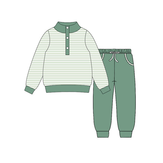 X10.20 BLP1341 Green Long-Sleeved Suit