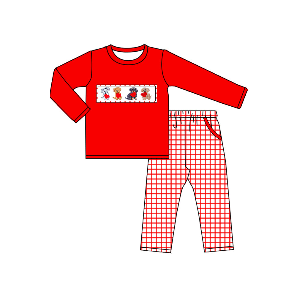 X11.1 BLP1373 Puppy Cartoon Red Set