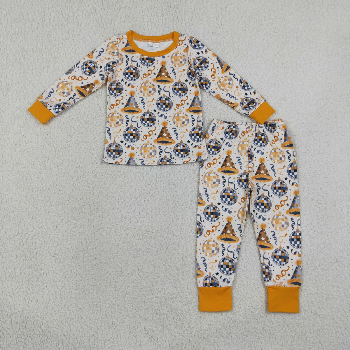 RTS NO MOQ Sibling milk silk Baby Kids New Year Pajamas Girls Twirl Dress And Minky Blanket