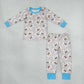 NEW RTS NO MOQ milk silk BLP1535 Baby Boys Long Sleeve Nativity Top Pant Pajamas Sets