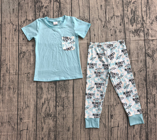 BSPO0587 Baby Boys Pocket Top Mamas Boys Western Camo Leggings Clothes Sets Preorder