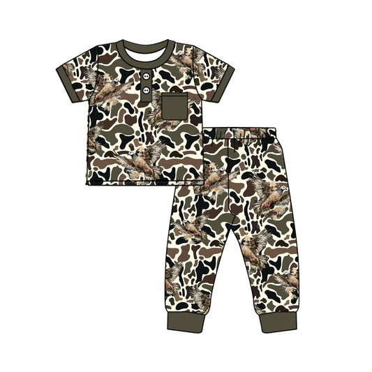 X926 BSPO0598 Camouflage Duck Cartoon Boy's Set
