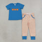Sibling Baby Boys Embroidery Pumpkins Baby Boys Top Stripe Pockets Jogger Fall Clothes Romper Sets
