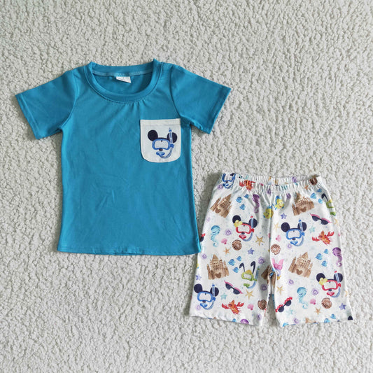 Mickey short sleeve shorts set