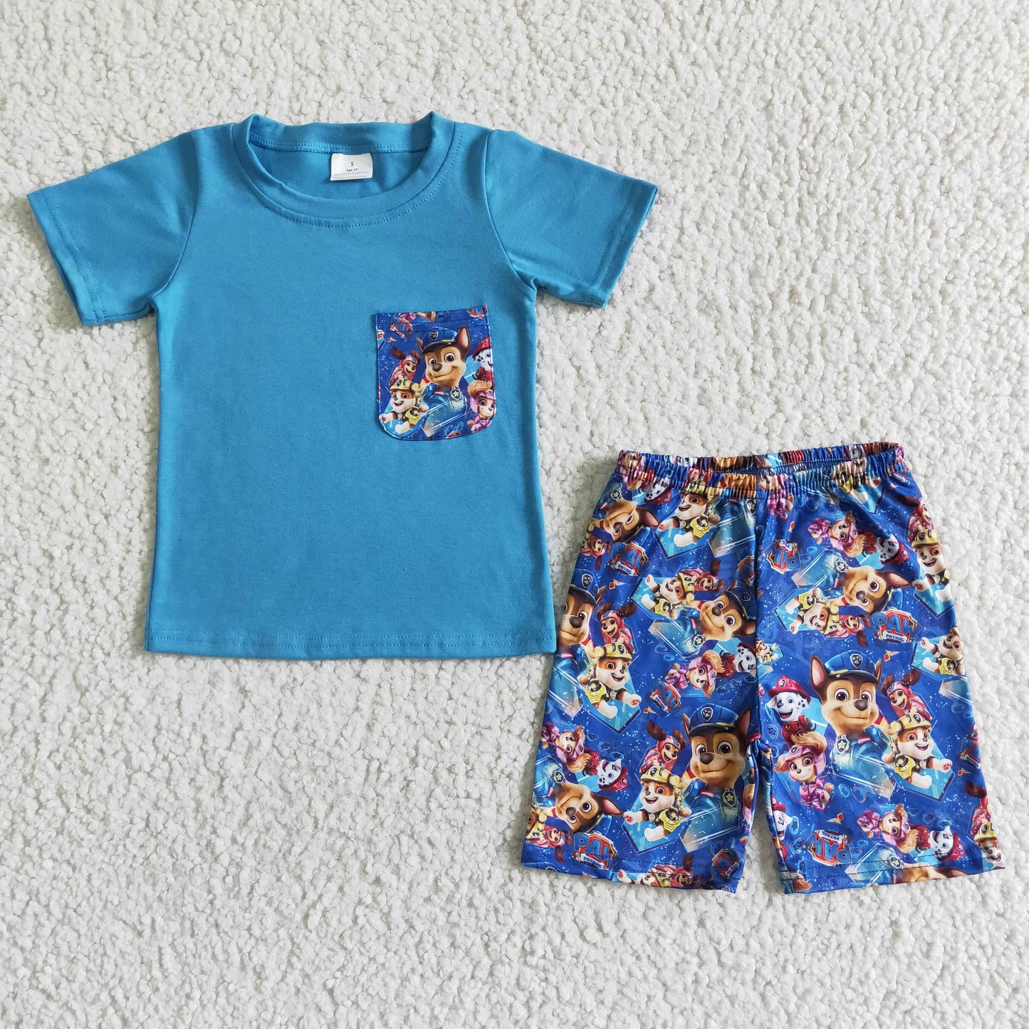 blue cartoon set