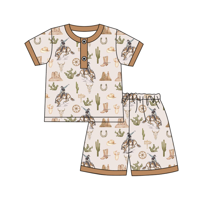 3.1BSSO1373 Horse Riding Brown Suit