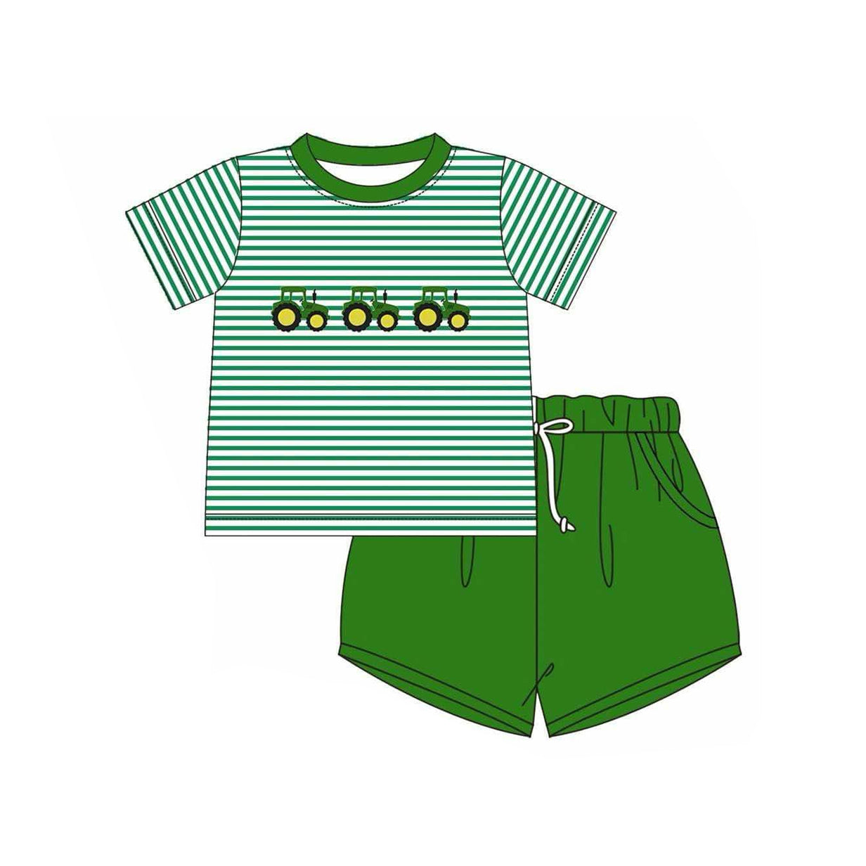 3.1BSSO1374 Green Summer Stripe Suit