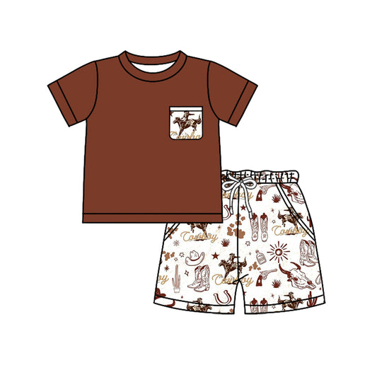 3.12BSSO1389 Brown Summer Suit