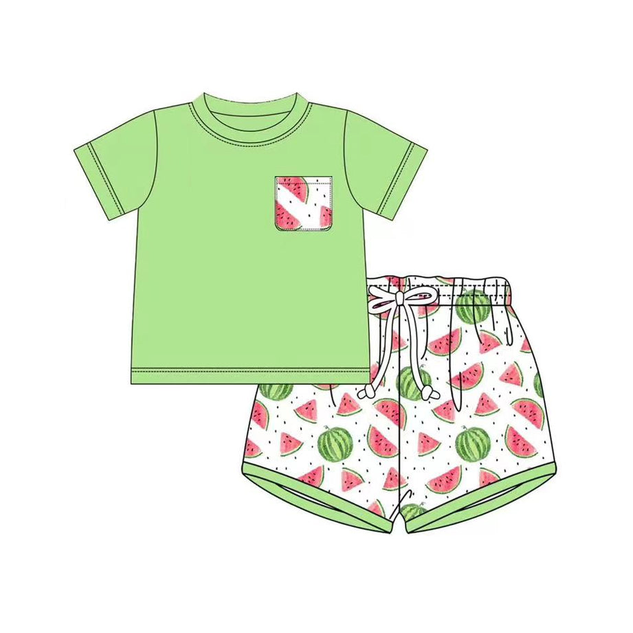 3.12BSSO1395 Green Boys Suit