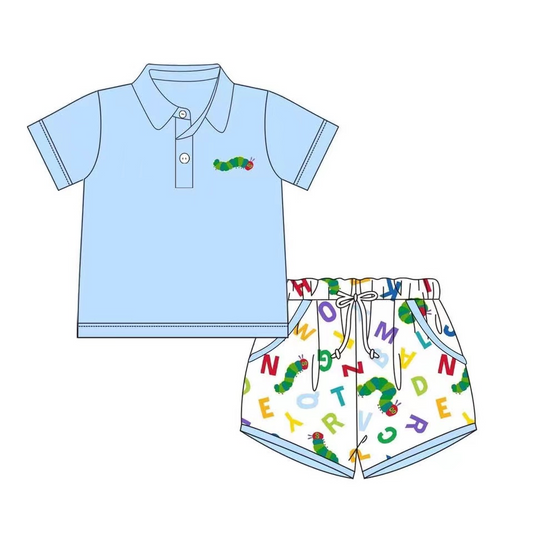 3.12BSSO1396 Blue Caterpillar Set
