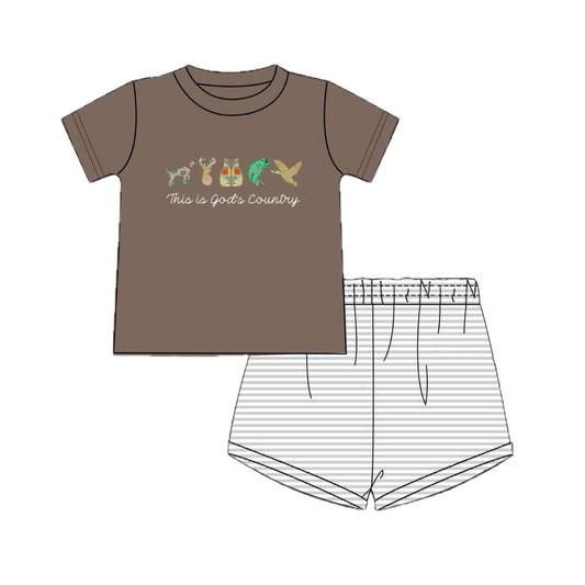 3.13BSSO1410 Brown Duck Suit