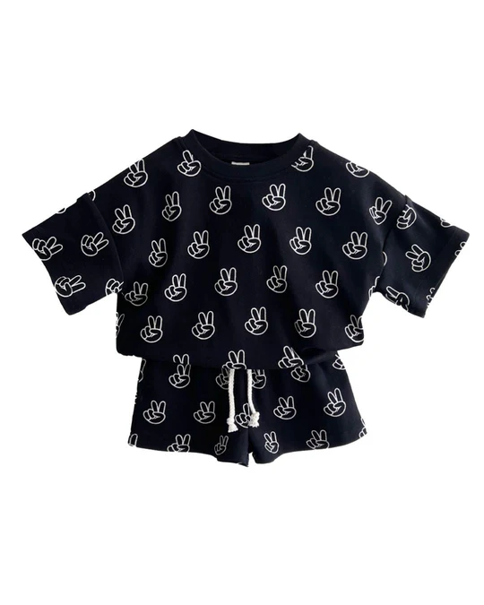 3.20BSSO1440 Black Smiley Face Set
