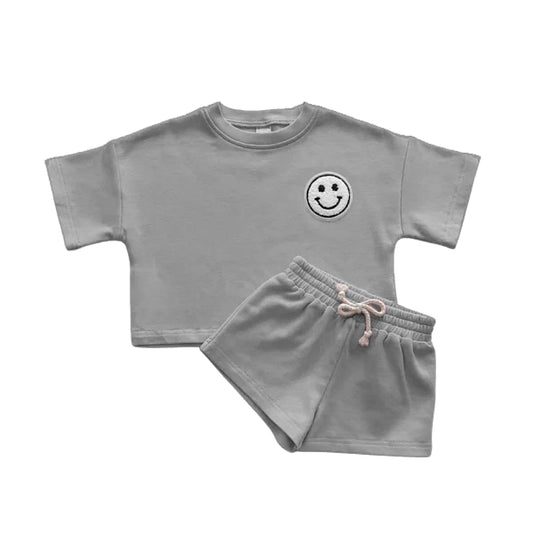 3.20BSSO1443 Smiley face cotton suit