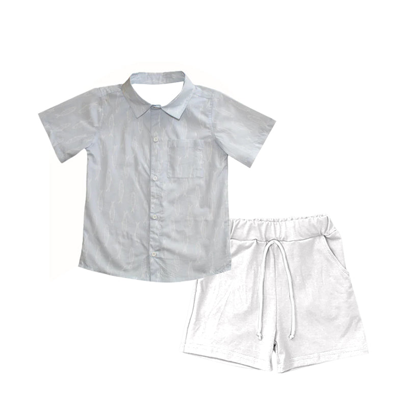 3.22BSSO1456 Grey Boys Suit