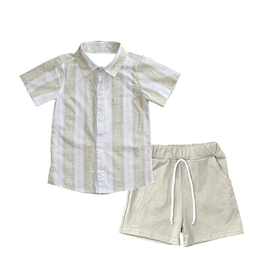 3.22BSSO1457 Striped Boys Suit