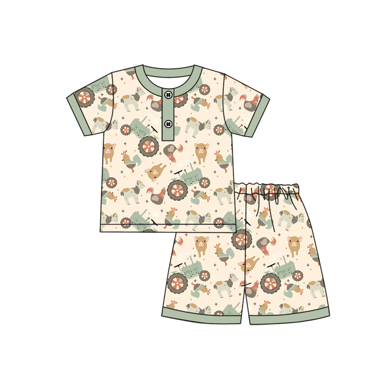 3.19BSSO1459 Cartoon Boy Summer Suit